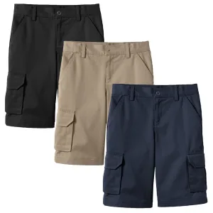 3-Pack Boy's Stretch Cotton Cargo Shorts (Sizes, 8-18)