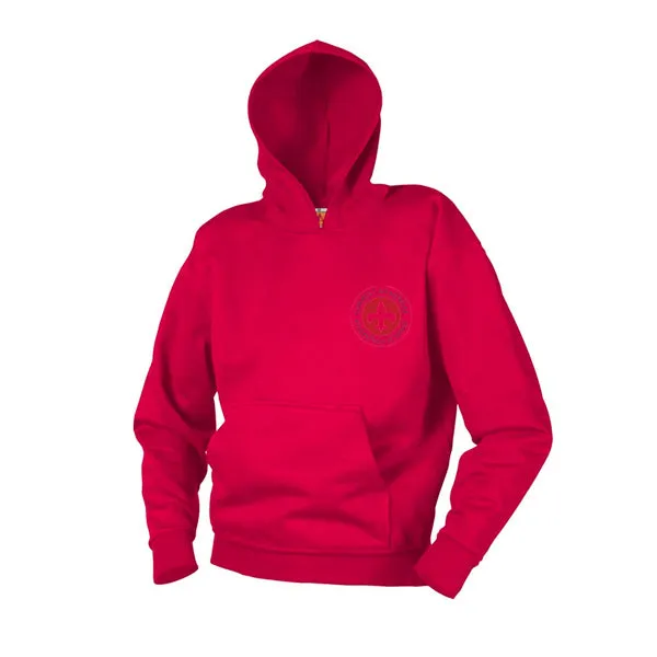 Adult Hooded Sweatshirt With Garrett Memorial Logo