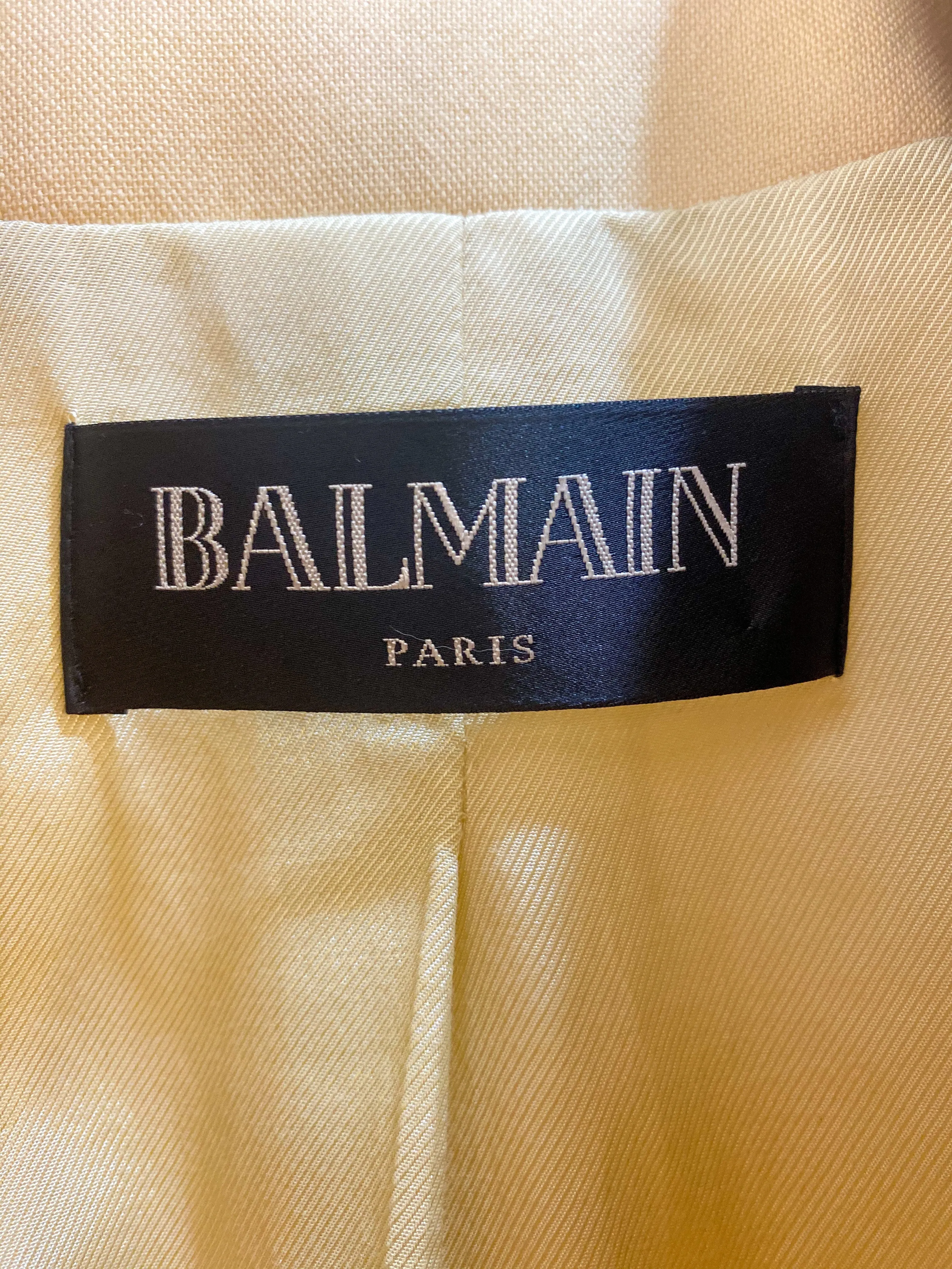 Balmain Double-Breasted Wool Blazer