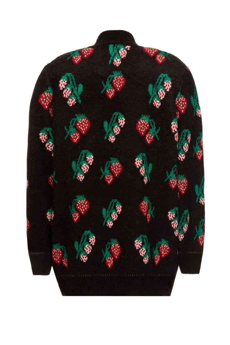 BLACK ROSE KNITTED SWEATER