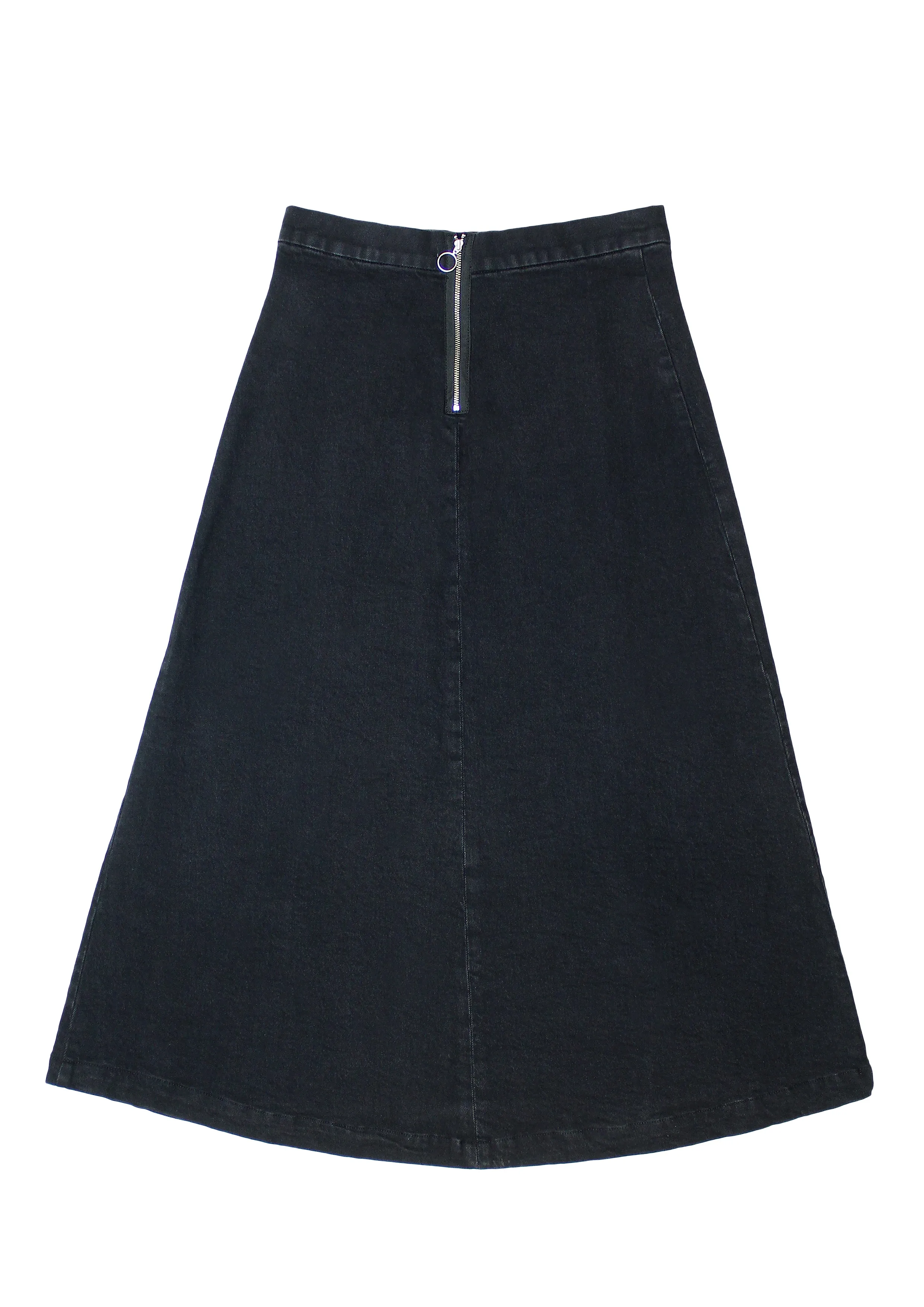 Faye Slip Skirt in Vintage Black