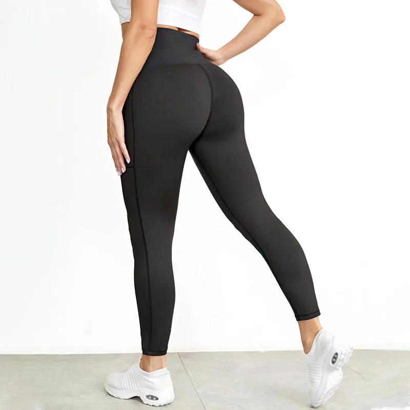 High Waist Pockets Corset Leggings