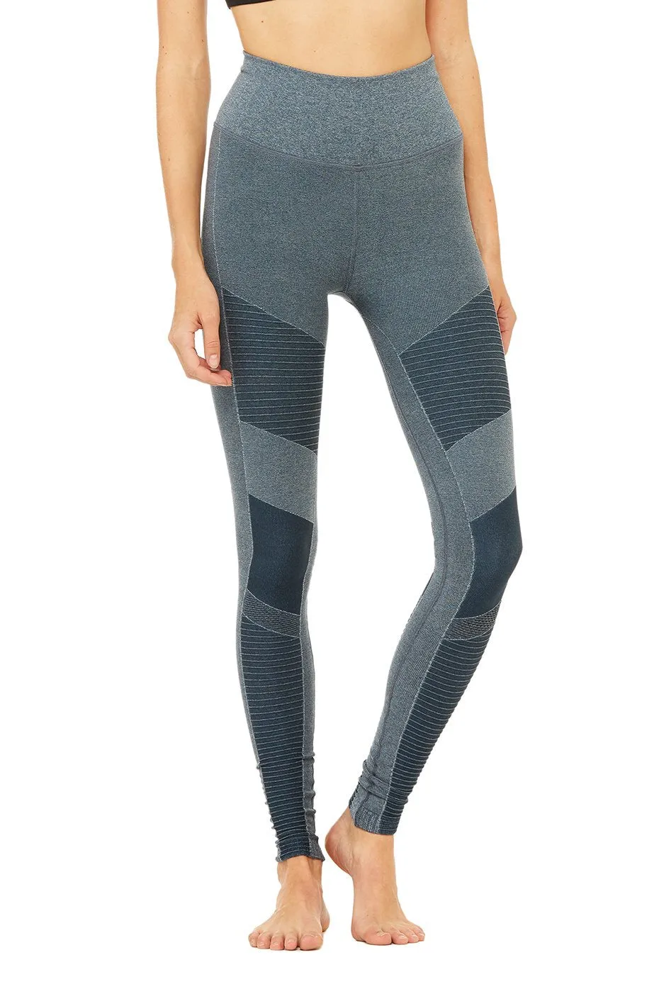 High-Waist Seamless Moto Legging