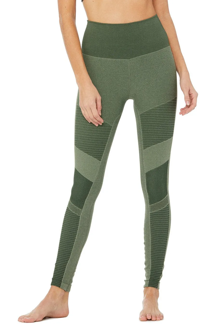 High-Waist Seamless Moto Legging