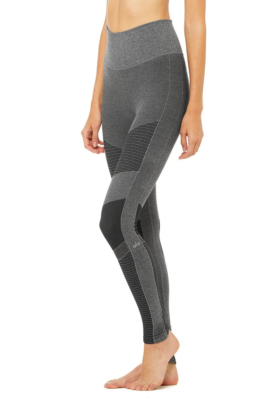 High-Waist Seamless Moto Legging