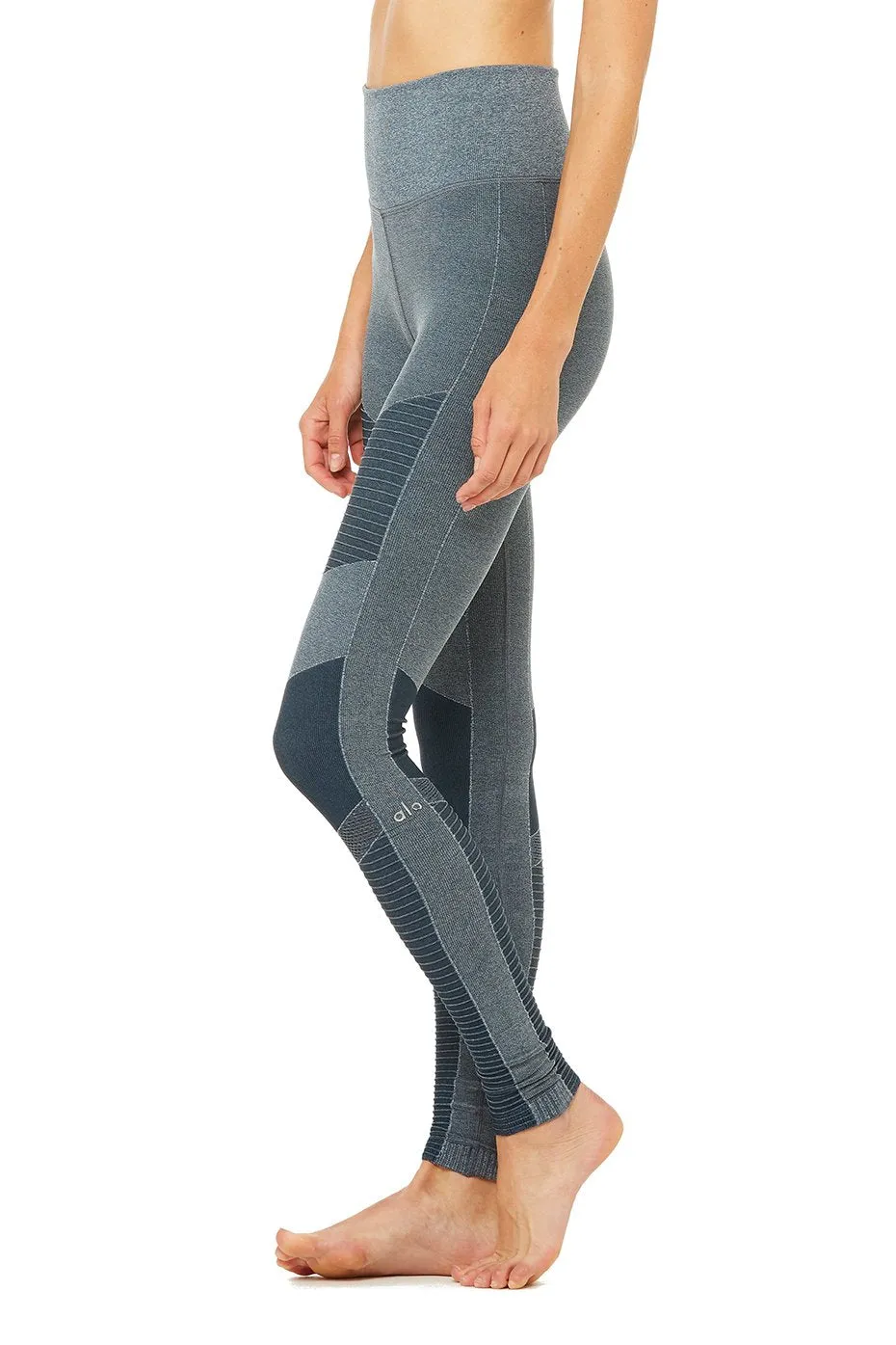 High-Waist Seamless Moto Legging