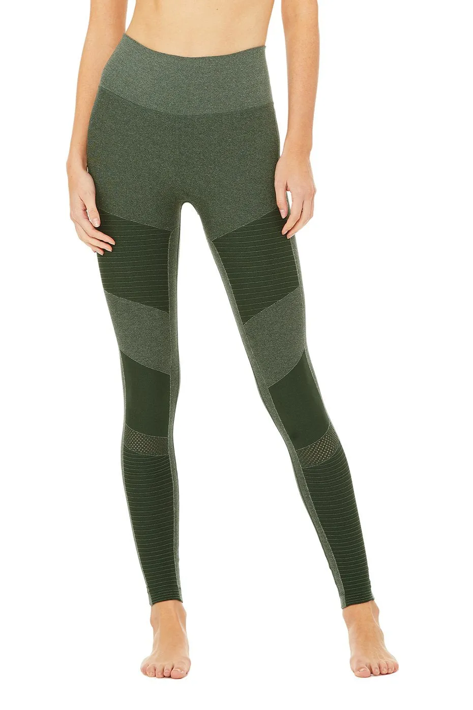 High-Waist Seamless Moto Legging