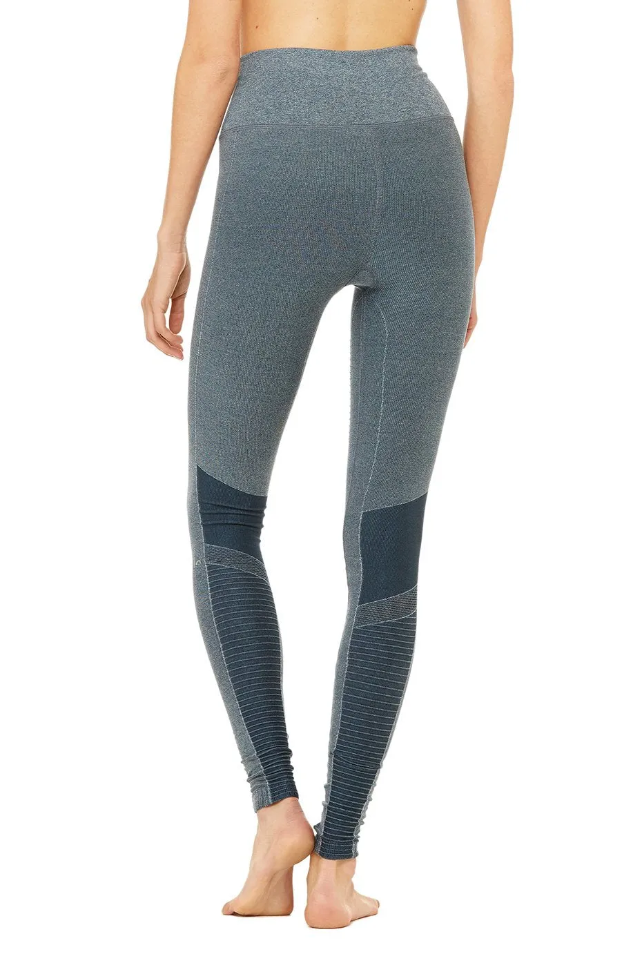 High-Waist Seamless Moto Legging