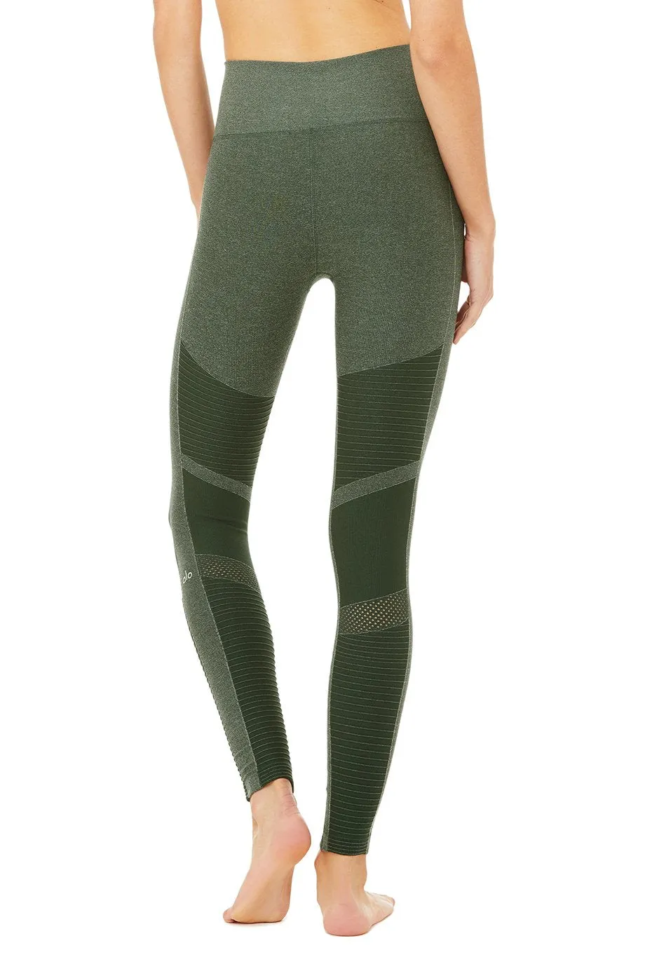 High-Waist Seamless Moto Legging