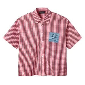 HMDD Daily Reminder Red Button Up Shirt