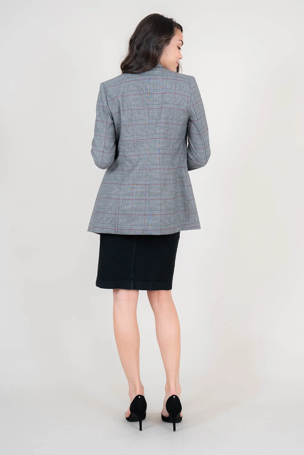 Irina Plaid Blazer