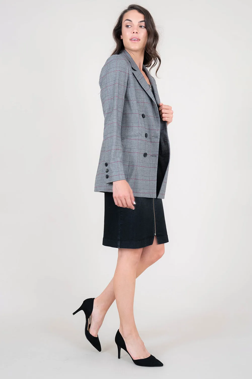 Irina Plaid Blazer