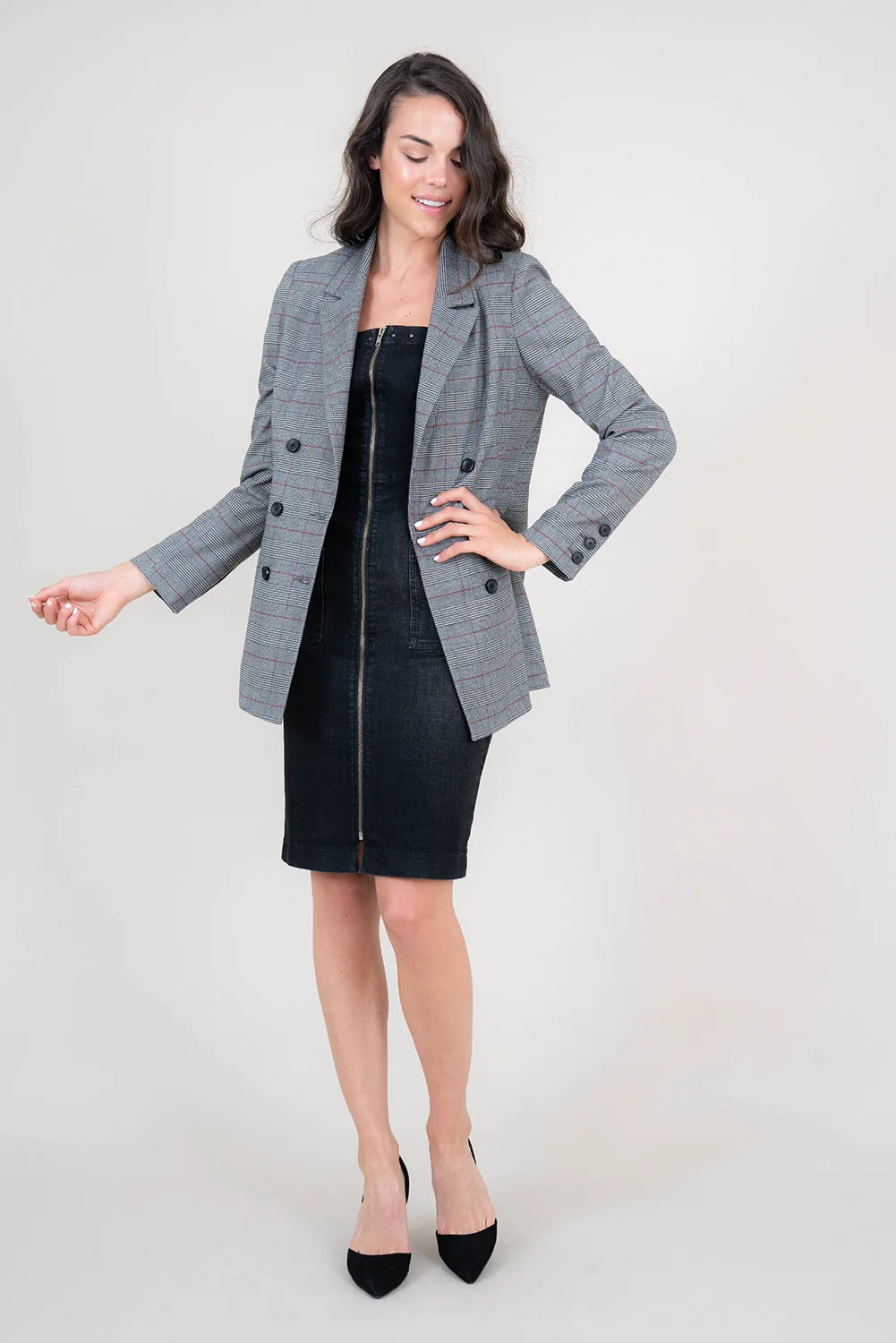 Irina Plaid Blazer