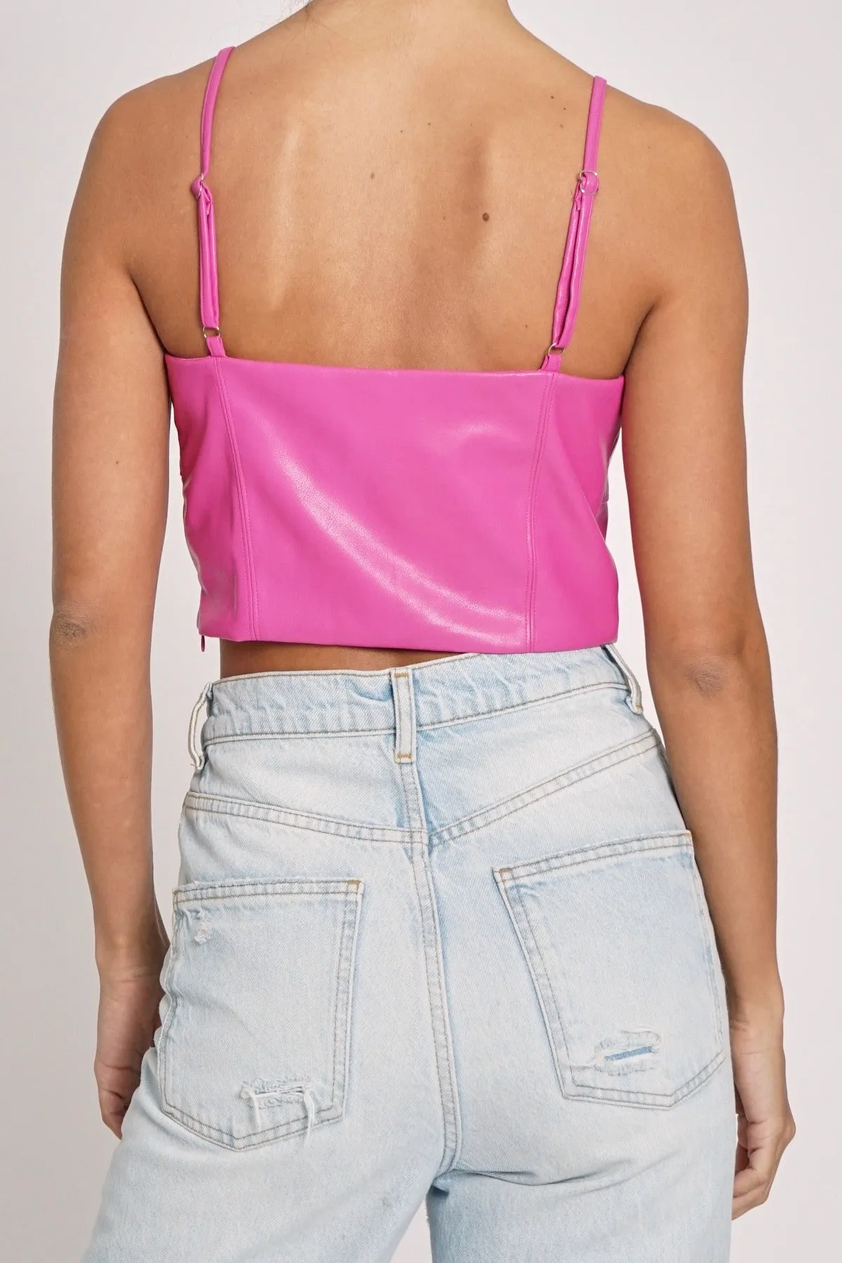 Kenzie PU Crop Top