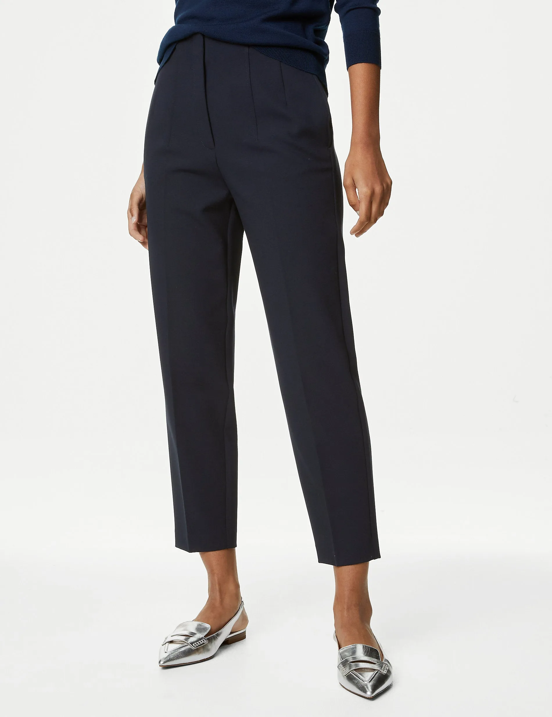 Marks & Spencer Grazer ankle-length tapered trousers