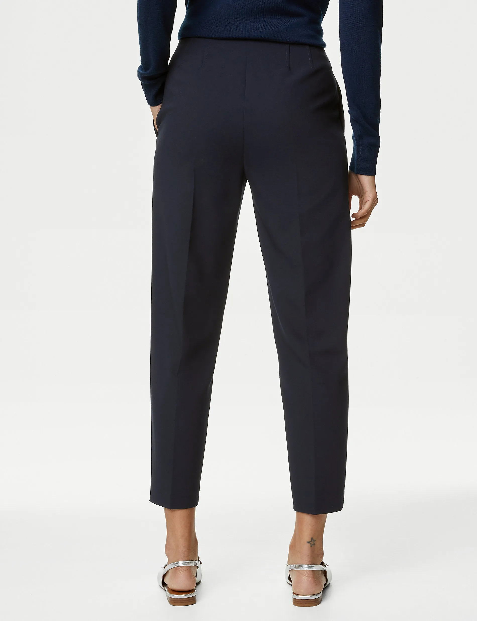 Marks & Spencer Grazer ankle-length tapered trousers