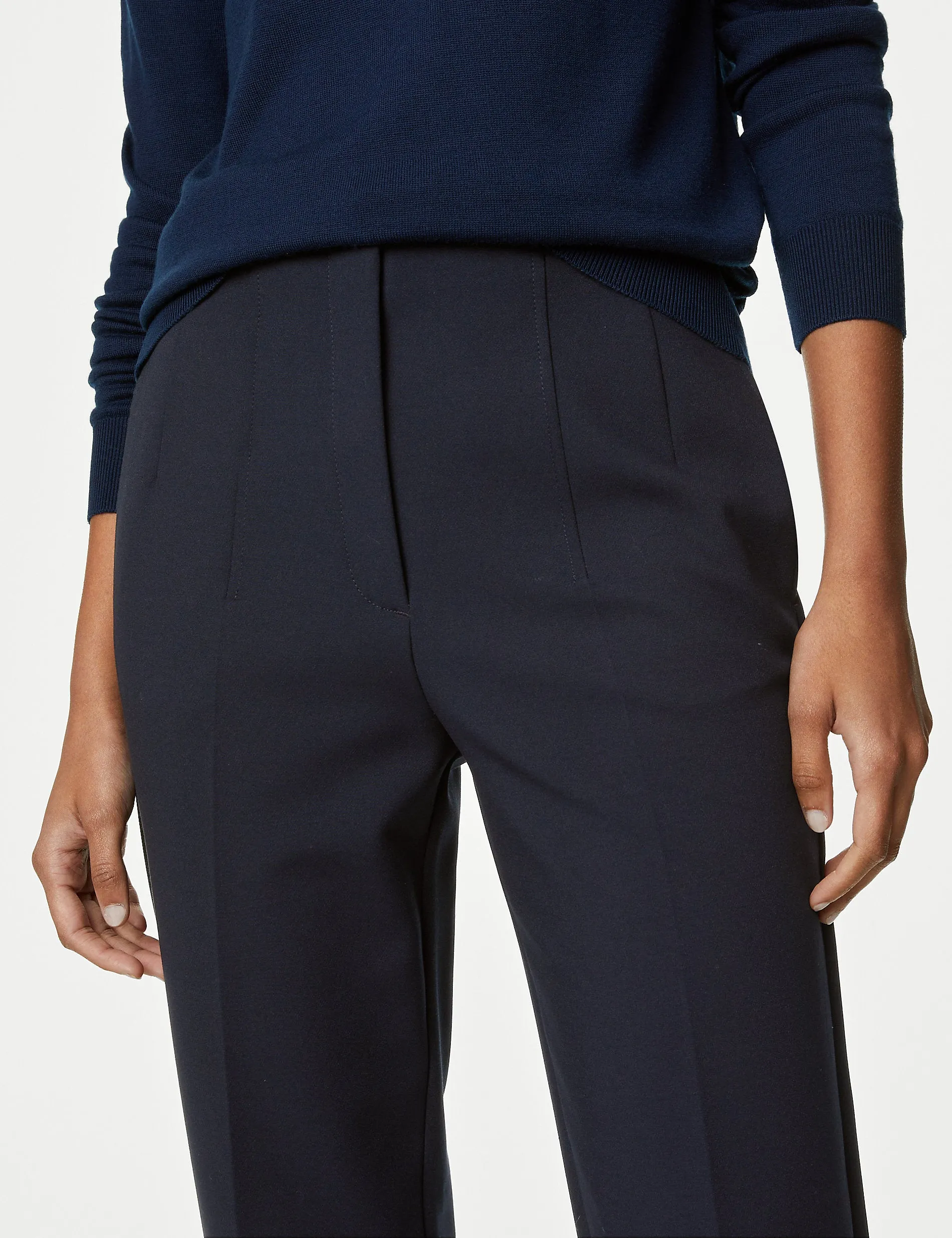 Marks & Spencer Grazer ankle-length tapered trousers