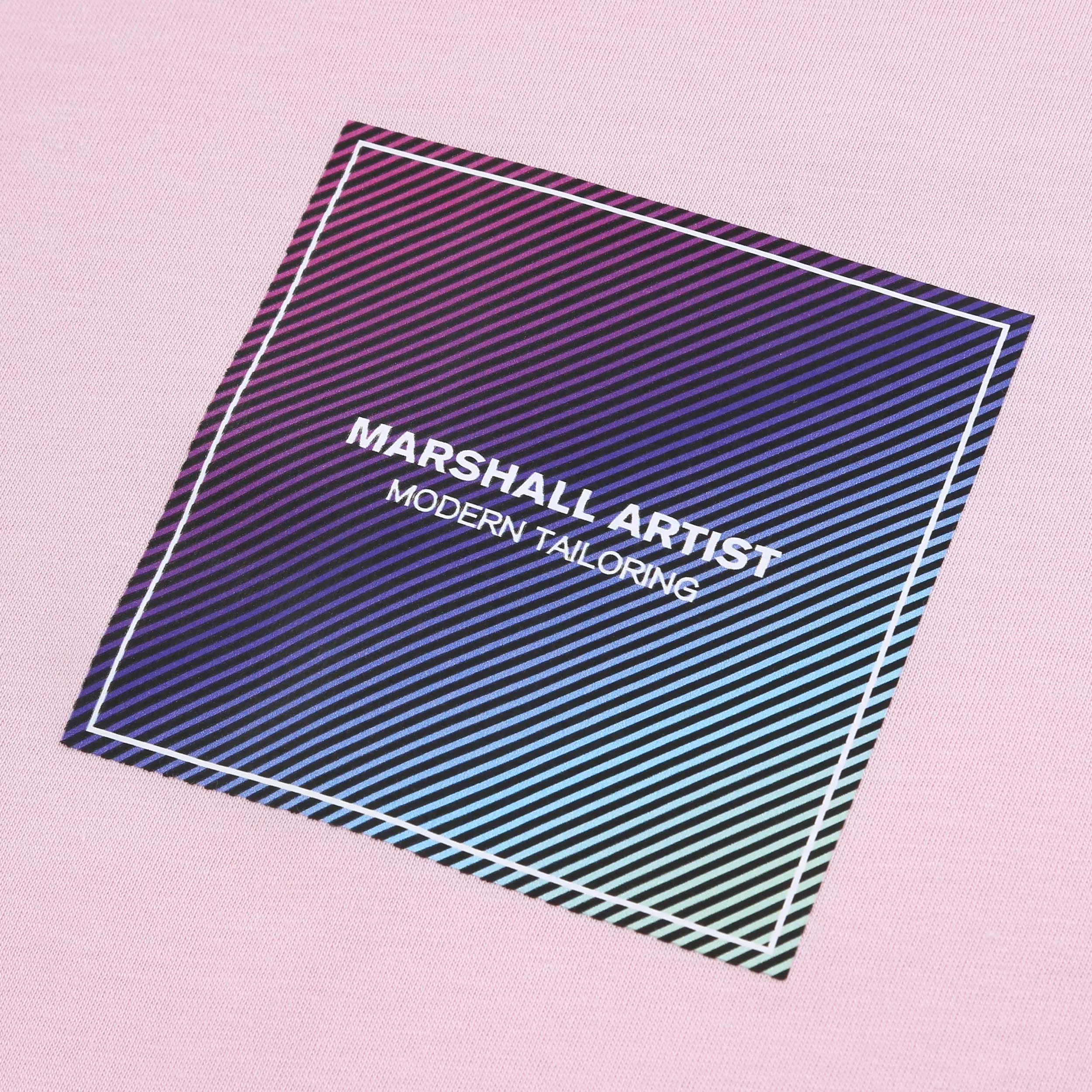 Marshall Artist Linear Box T Shirt in Pink