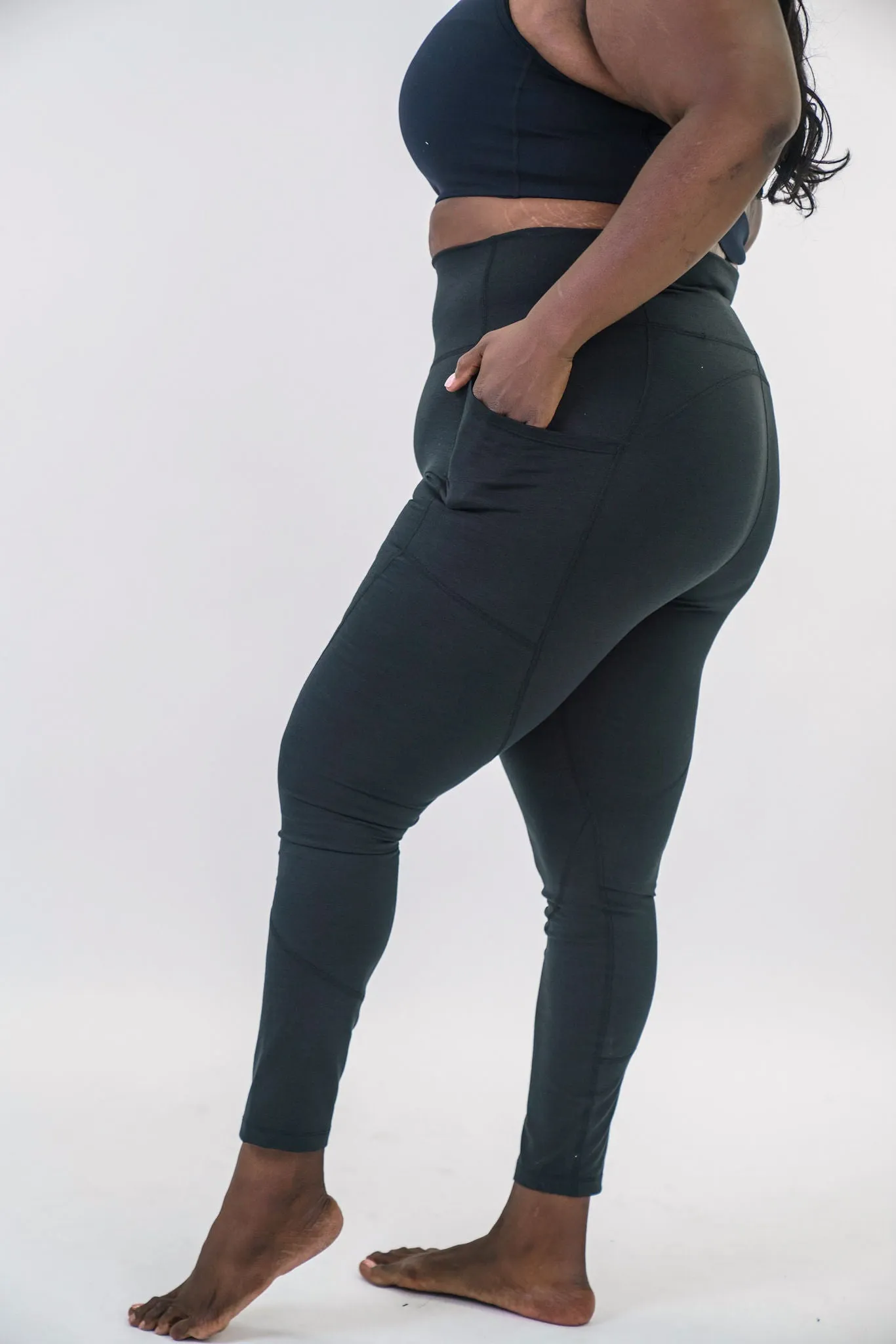 MELANGE HIGH-WAIST LEGGINGS