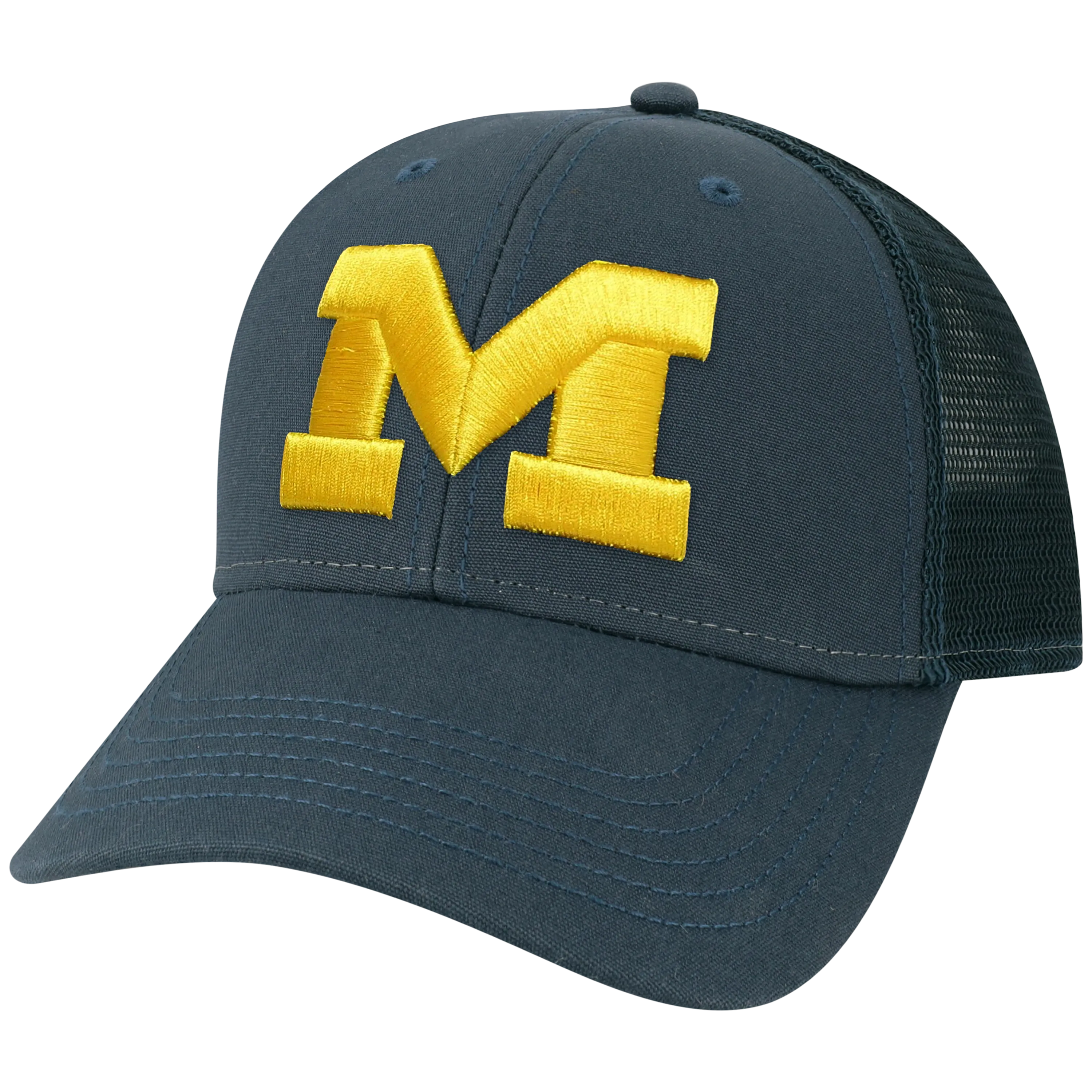 Michigan Wolverines Navy Lo-Pro Snapback Adjustable Trucker Hat