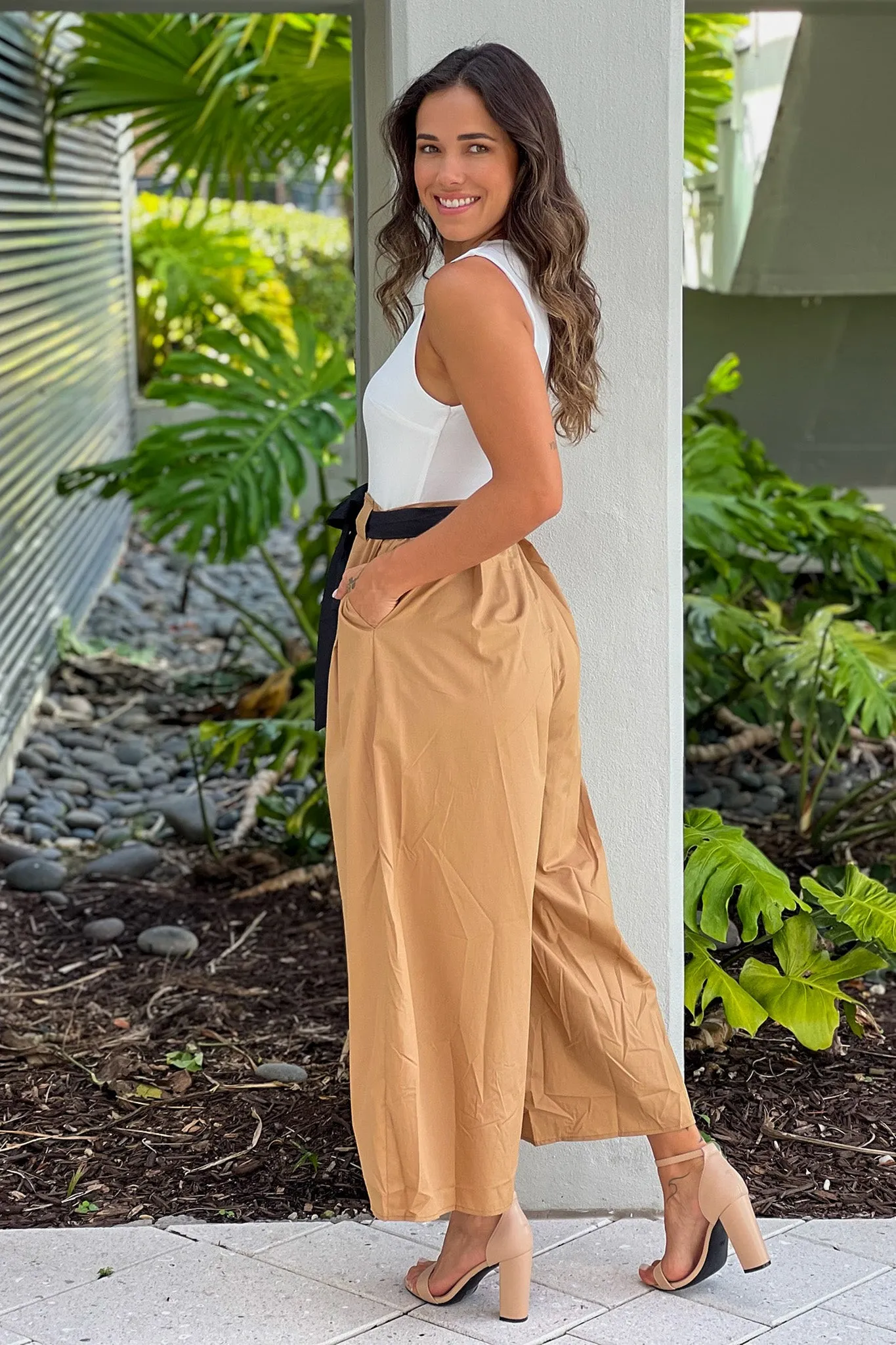 Mocha Wide Leg Jumpsuit