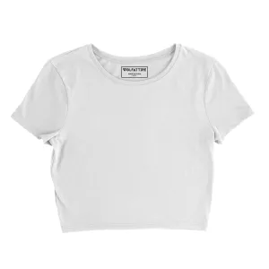 Plain White Crop Top