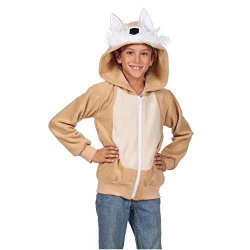 Rg Costumes Vixie the Fox Hoodie Costume Tan Large