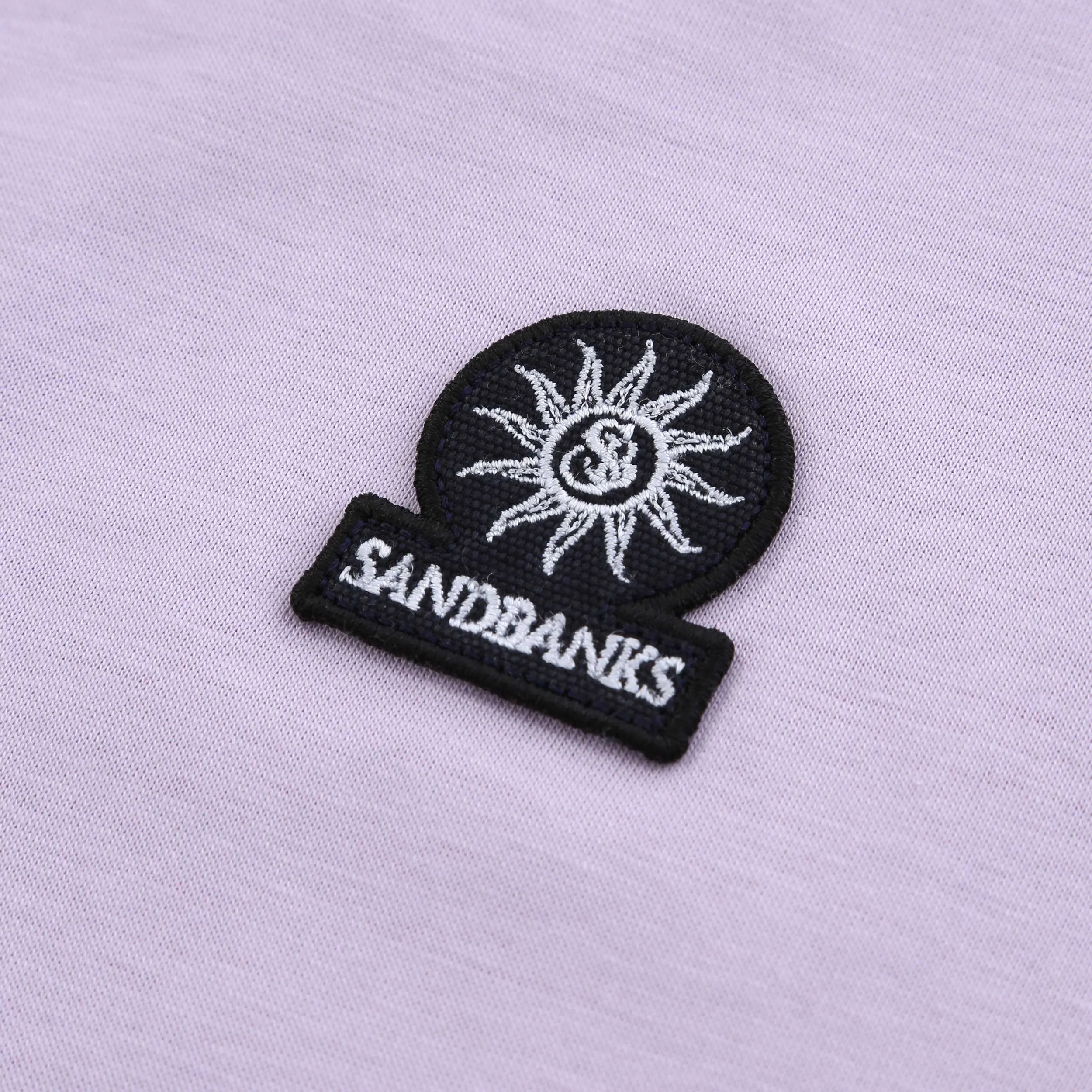 Sandbanks Badge Logo T Shirt in Lilac