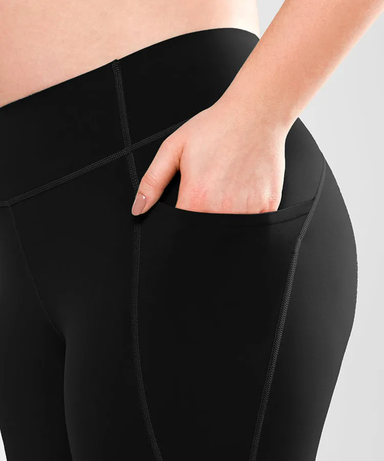 Sculpt High Waist Pockets Stretchy Running Leggings 26"| Women's High Support Leggings