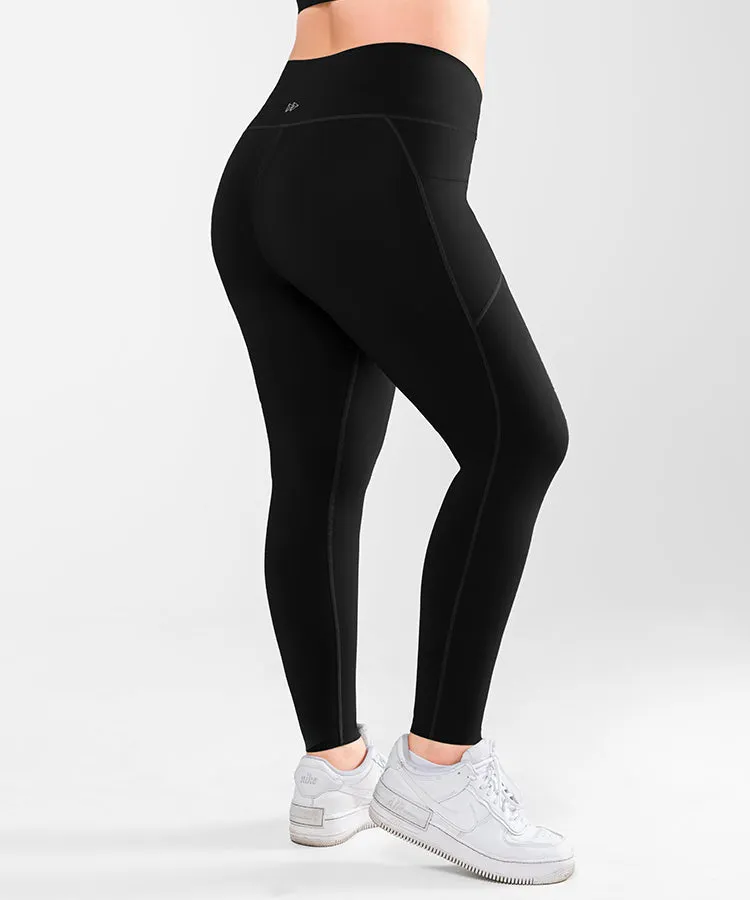 Sculpt High Waist Pockets Stretchy Running Leggings 26"| Women's High Support Leggings