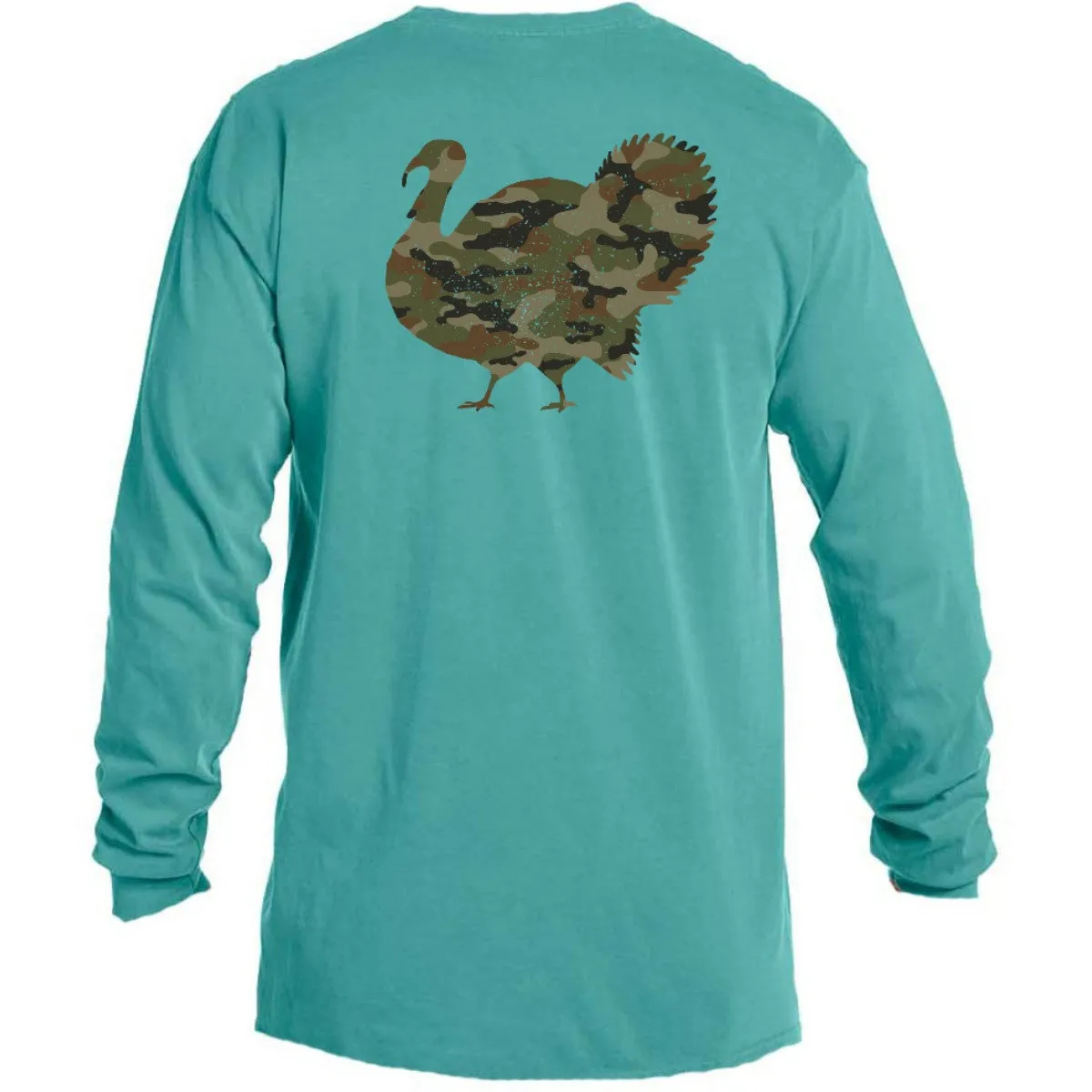 Seafoam Camo Turkey Crew Neck