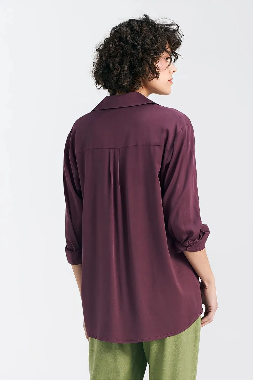 TEEK - Cotton Button-Down Long-Sleeved Shirt