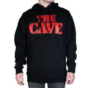 The Cave - Hooded Sweatshirt - Classic Logo - Black & Red - 3XL