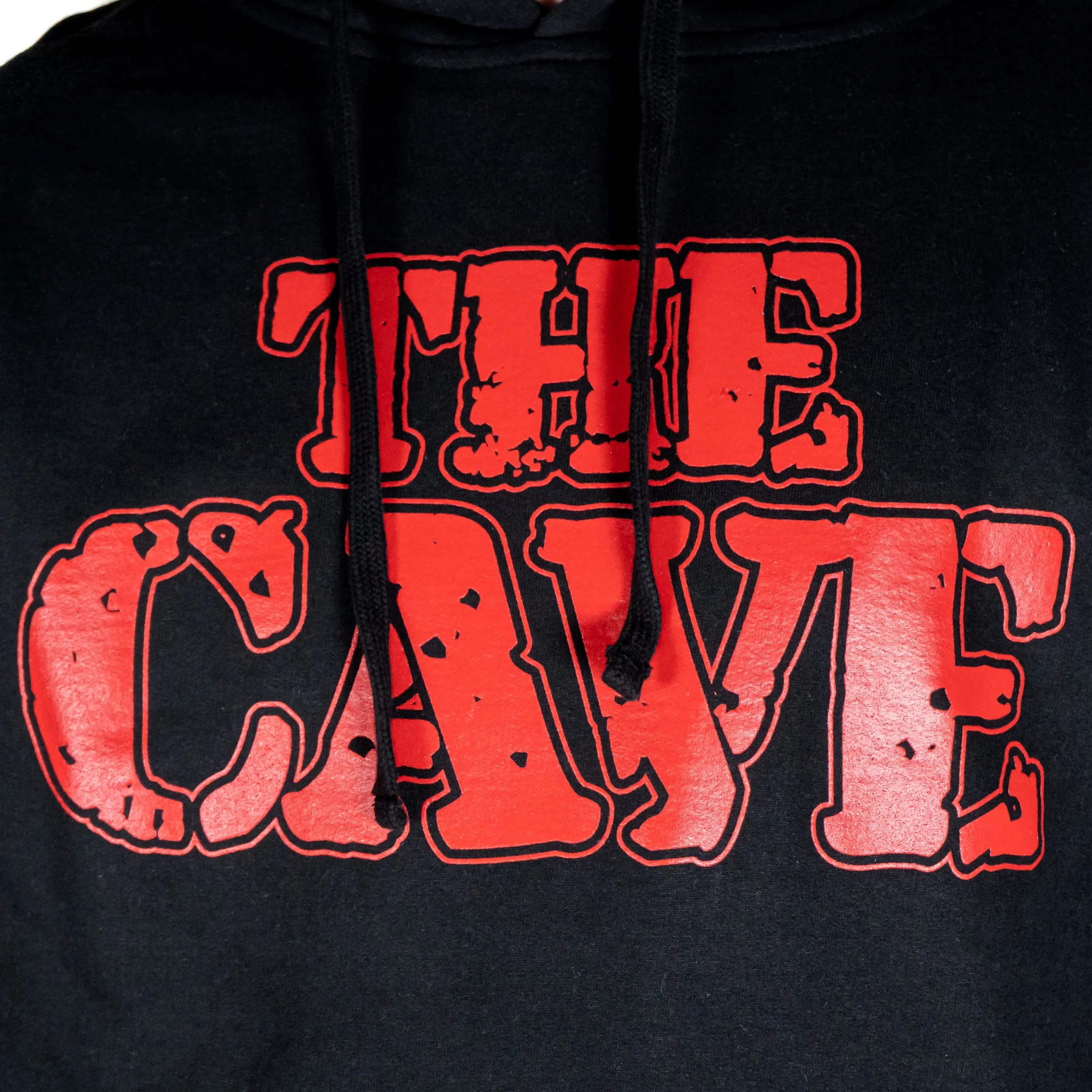 The Cave - Hooded Sweatshirt - Classic Logo - Black & Red - 3XL