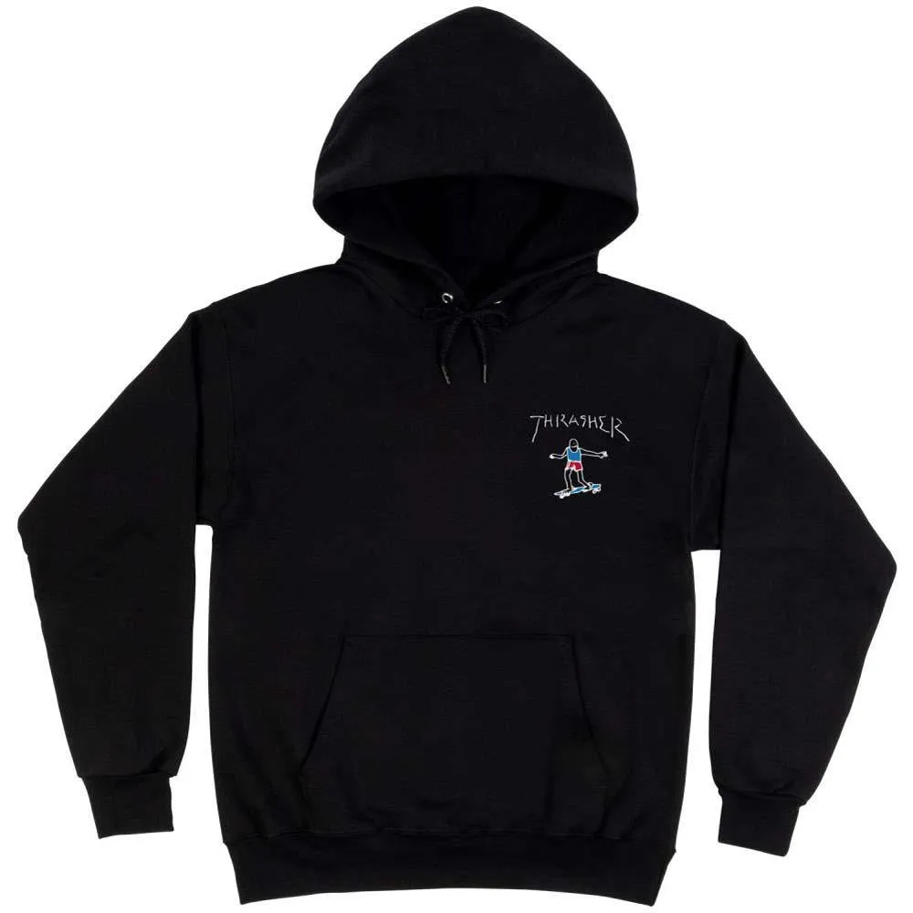 Thrasher Magazine Hooded Sweatshirt Gonz Mini Logo Black