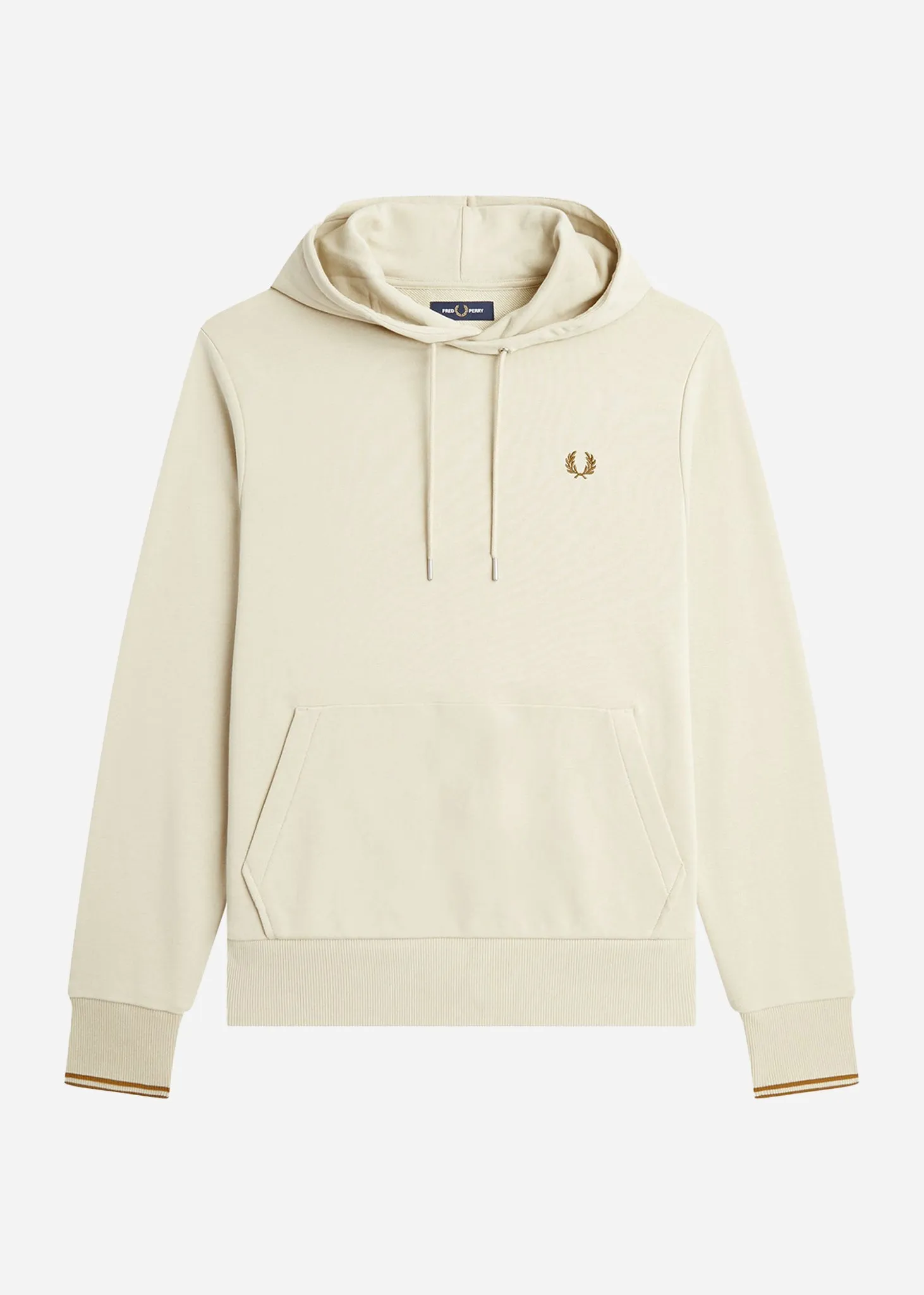 Tipped hooded sweatshirt - oatmeal