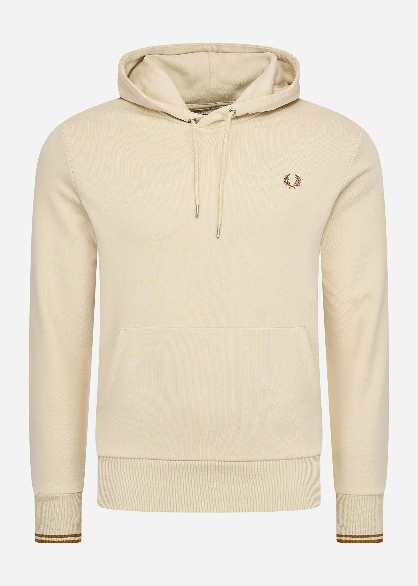 Tipped hooded sweatshirt - oatmeal