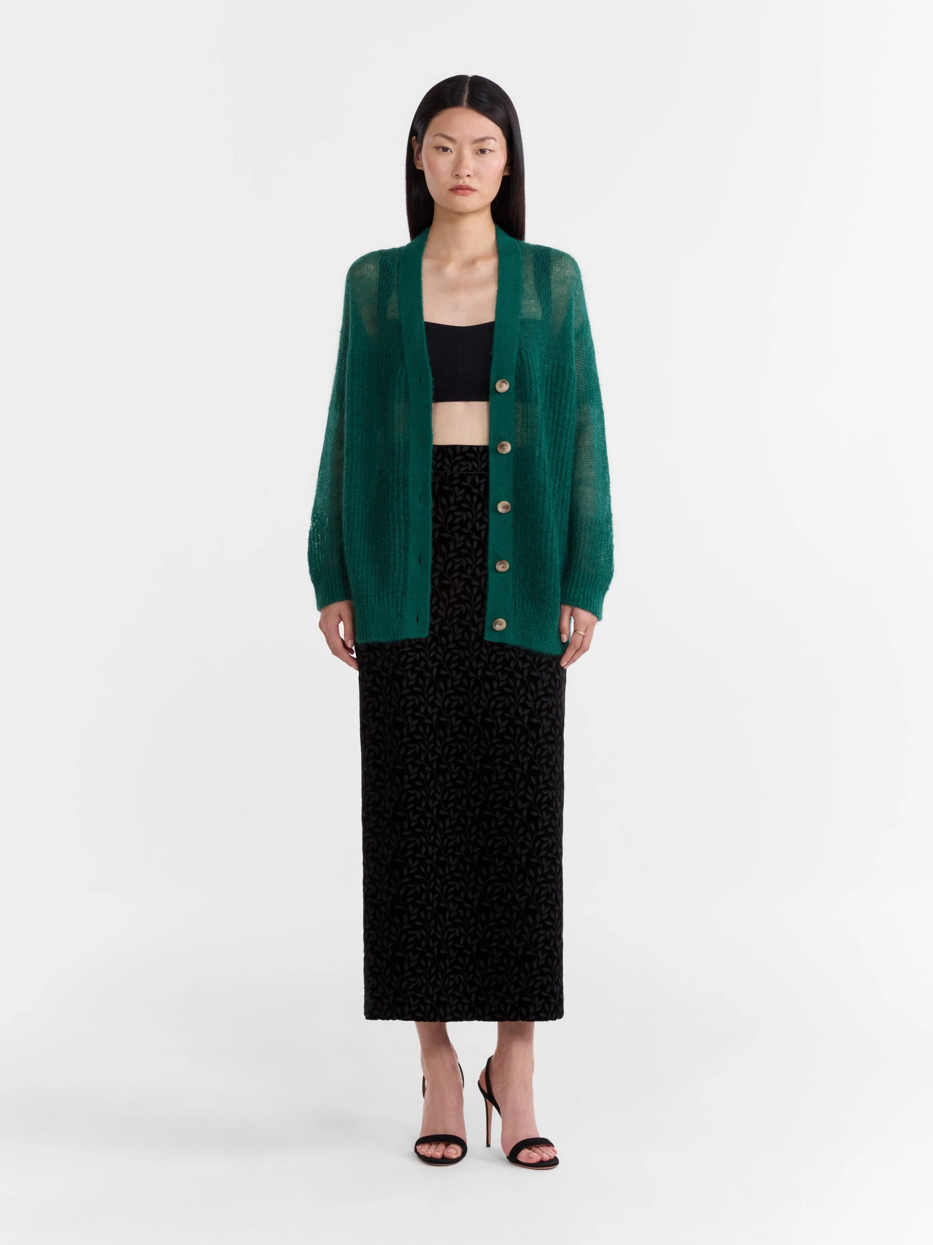 Venyx Oversized Cardigan in Jade