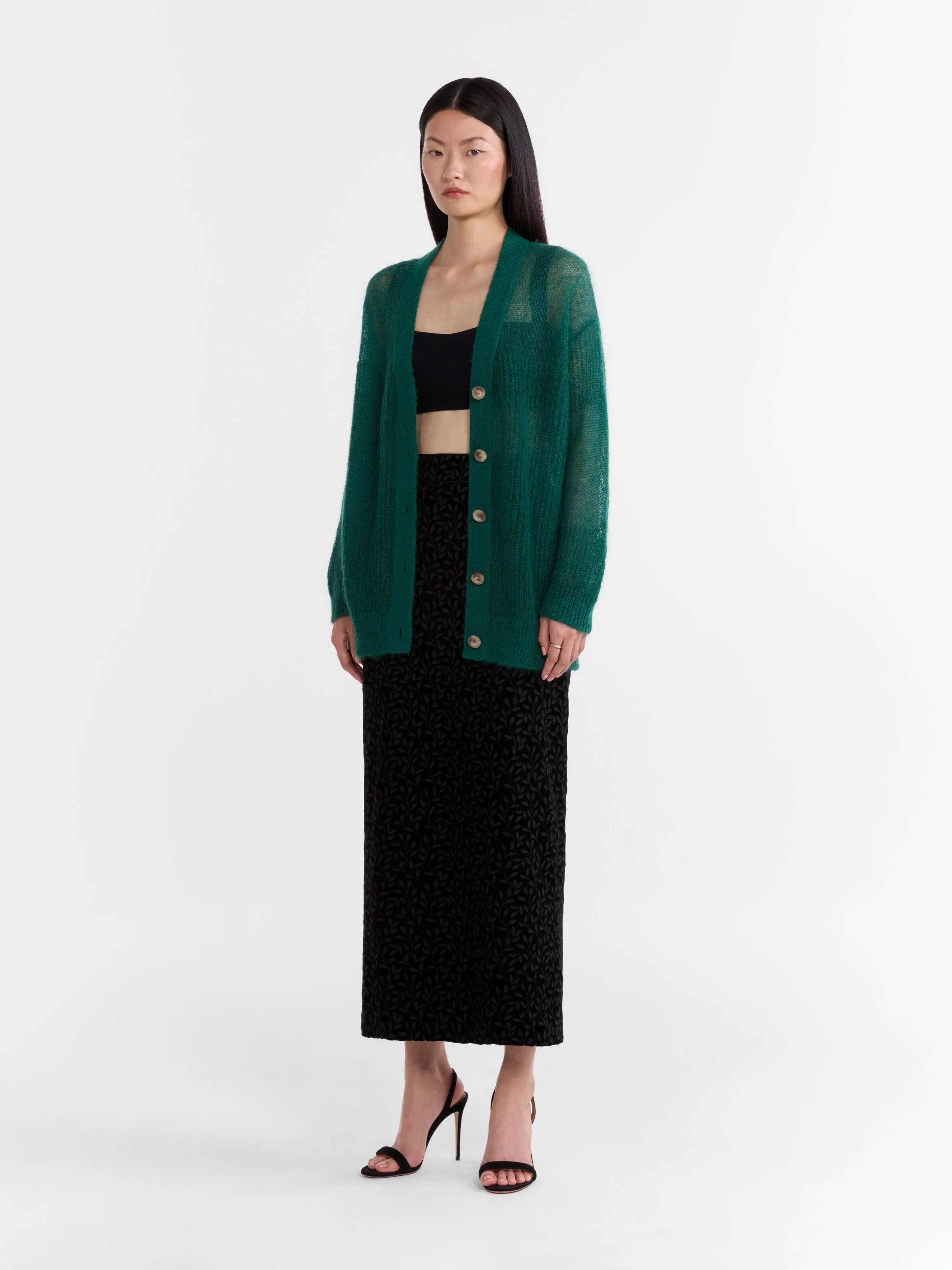 Venyx Oversized Cardigan in Jade