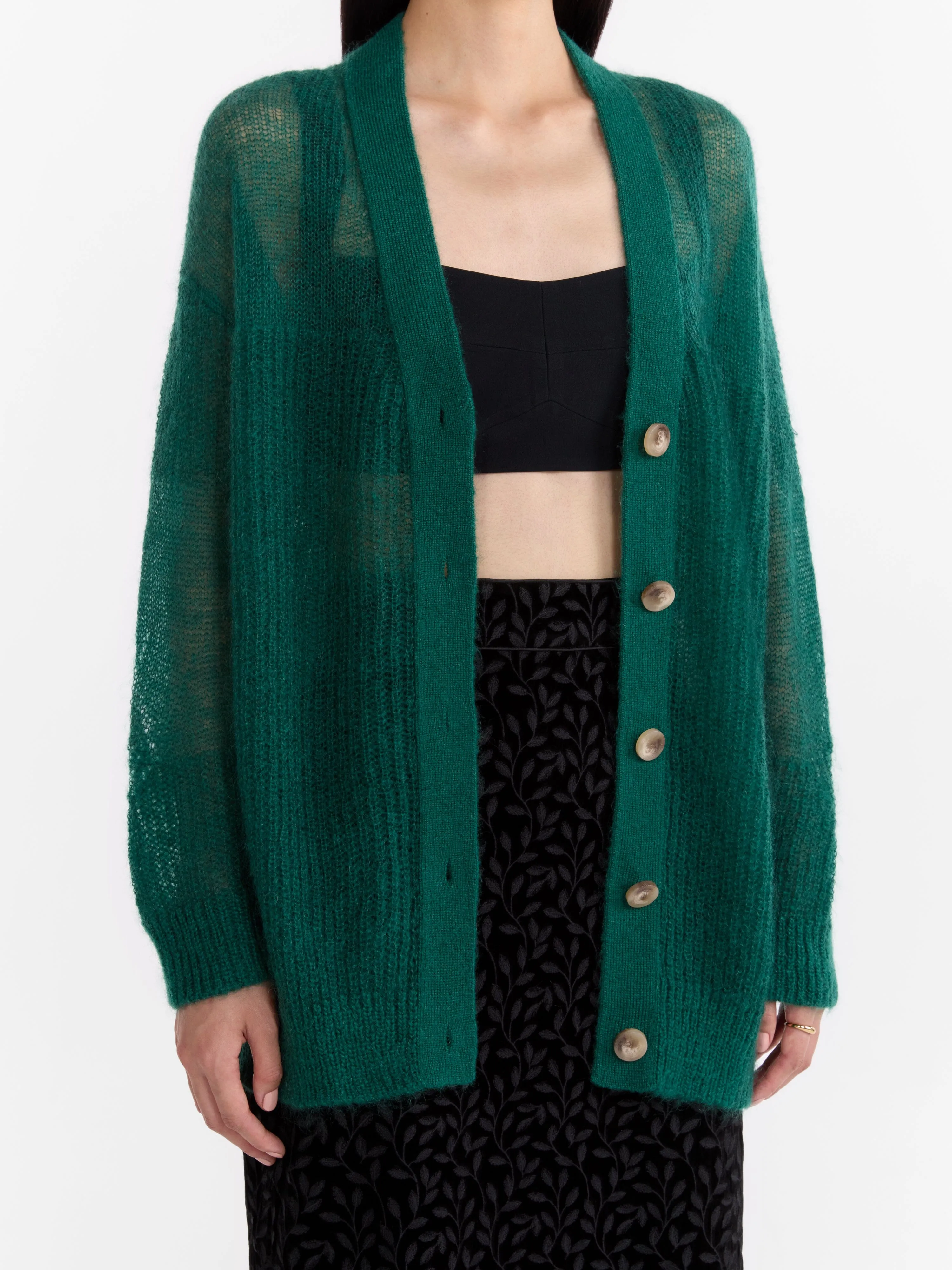 Venyx Oversized Cardigan in Jade