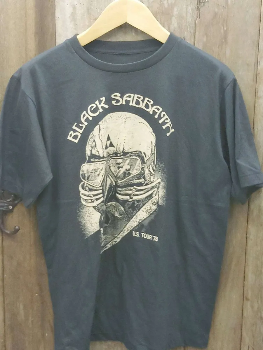 Vintage Vibes: The Black Sabbath U.S. Tour '78 Single Stitch Short Sleeve Crew Neck t shirt