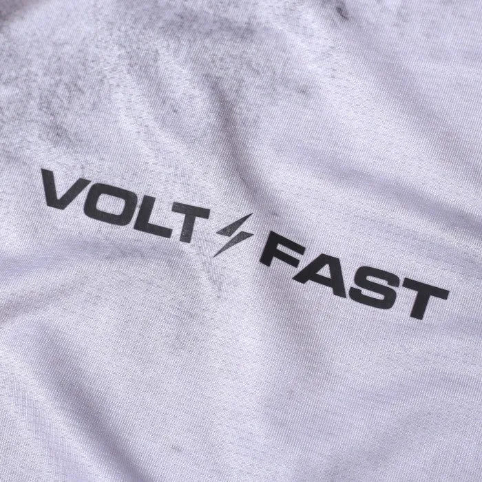 Volt And Fast Women's Bolt Sports Crop Top Tie Dye V1 Series - Lightning Grey